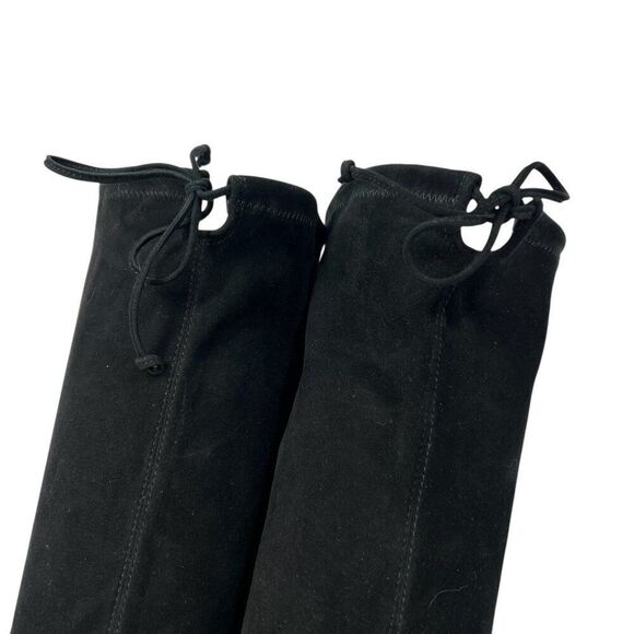 Stuart Weitzman NWOB Lowland Suede Over-The-Knee Boots Black Size 9.5 - Picture 10 of 12